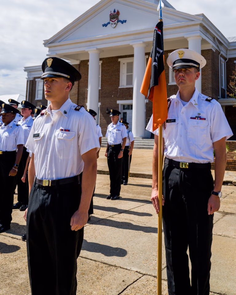 Two Cadets at attention